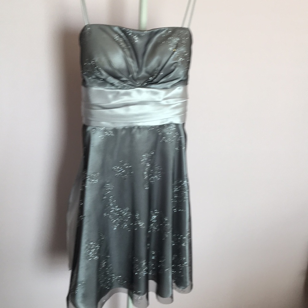Silver hoco dress